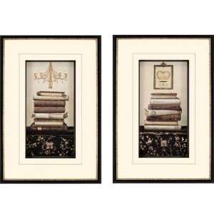  Book Story 21x30 Framed Wall Art (Set of 2) by Paragon 