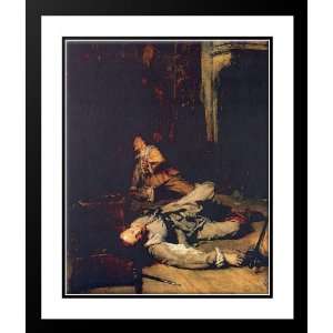 Meissonier, Jean Louis Ernest 20x23 Framed and Double Matted The End 