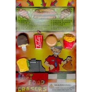  Fast Food Erasers Vending Capsules Toys & Games