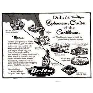  Print Ad: 1956 Delta Air Lines: Delta Air Lines: Books