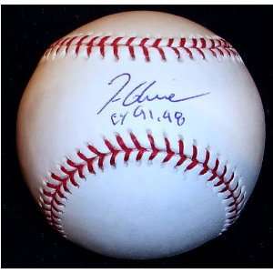  Tom Glavine Autographed Baseball with 91, 98 CY 