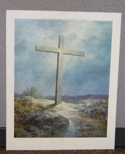   Love Poster of Jesus Cross by Charles Vickery (New condition)  