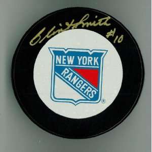 Clint Smith Autographed New York Rangers Game Puck