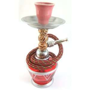  6 Red Hookah Shisha Smoking Pipe Water Pipe Hand Painted 
