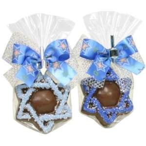 Golda & I Chocolatiers Star of David Assorted Colors, 2.7 Ounce Bags 