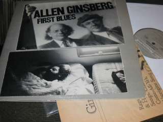 ALLEN GINSBERG 2 LP First Blues BOB DYLAN NM books OOP  