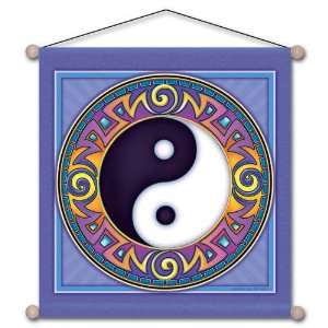   15 x 15 Yin Yang Meditation Banner, By Bryon Allen: Everything Else