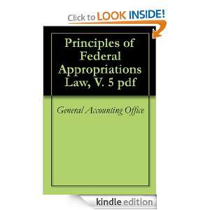 Principles of Federal Appropriations Law, V. 5 pdf: General Accounting 