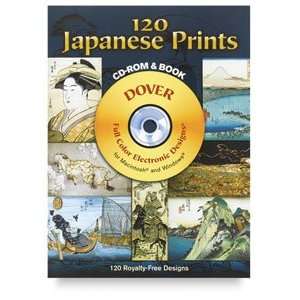  Dover Full Color Clip Art CD ROM   120 Japanese Prints 