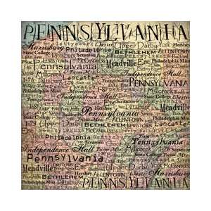   United States Collection   Pennsylvania   12 x 12 Paper   Map Arts