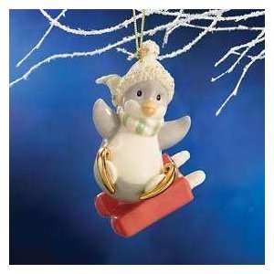  Lenox China 2008 Chilly Ride Christmas Ornament New in Box 