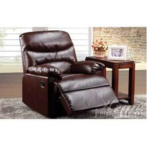  Arcadia Cracked Brown Bonded Leather Recliner