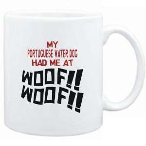   White MY Portuguese Water Dog HAD ME AT WOOF Dogs: Sports & Outdoors