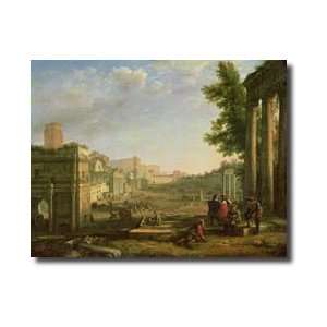  View Of The Campo Vaccino Rome 1636 Giclee Print