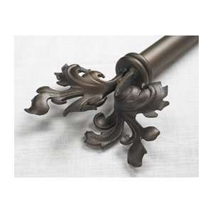  Grande Double Scroll Leaf 1 1/2 Iron Drapery up to 72 