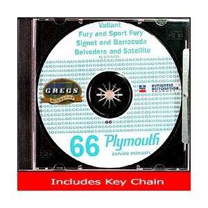   Manual CD (with Key Chain) 66: Plymouth, Gregs Automotive LLC: Books