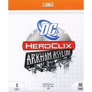    HeroClix Lunge # F002 (Rookie)   Arkham Asylum Toys & Games