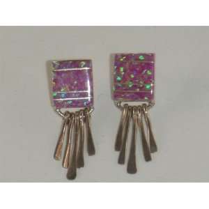  Navajo Indian Jewelry Opal Earrings   ER 0039 Sports 
