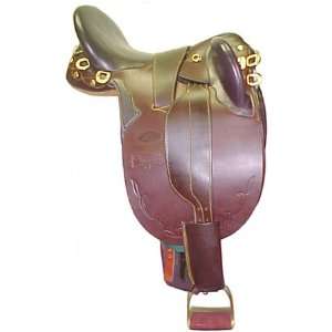  Australian Saddle Set Without Horn   Brown 19 Sports 