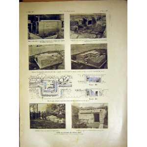  Military Army France British German Old Print 1917: Home 