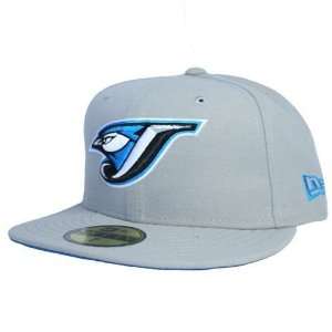  Toronto Blue Jays Under Pop Fitted Hat (Gray) Sports 