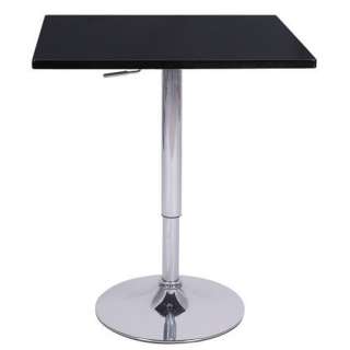 NEW CONTEMPORARY SQUARE ADJUSTABLE BAR STOOL PUB TABLE  