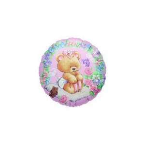  4 Airfill Baby Girl Bear   Mylar Balloon Foil: Health 
