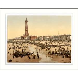  The Promenade and Tower from South Pier Blackpool England 
