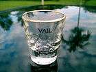 VAIL COLORADO BLACK LINE DRAWING OF CITY SHOT GLASS REPLACE OR 