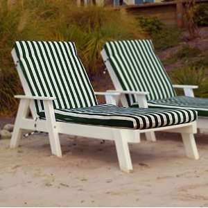    Polywood Captain Chaise Lounge Cushions Patio, Lawn & Garden