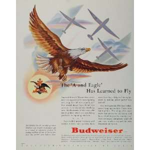   Ad Anheuser Busch Budweiser Eagle Gliders   Original Print Ad Home