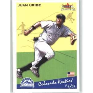  2002 Fleer Tradition #199 Juan Uribe   Colorado Rockies 