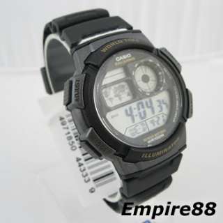 Casio AE 1000W 1A World Time Digital Watch AE1000W  
