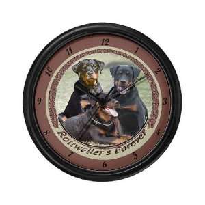  Rottweilers Forever Pets Wall Clock by CafePress 