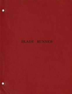 BLADE RUNNER   ORIGINAL MOVIE SCREENPLAY   1980 SCRIPT  
