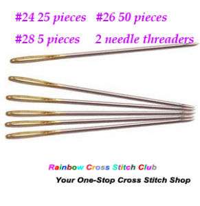 Useful Cross Stitch Needles Kit (#24, #26, #28)  