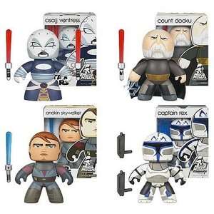  Staw Wars Clone Wars Mighty Muggs Set of 4 Everything 