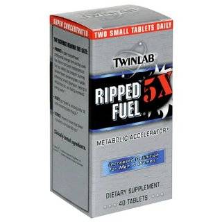 Twinlab Ripped Fuel Increased Definition for Men and Women, 40 Tablets