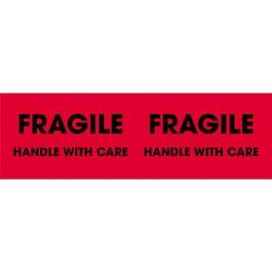  SHPDL3131   Fragile   Handle With Care Labels, 3 x 10 