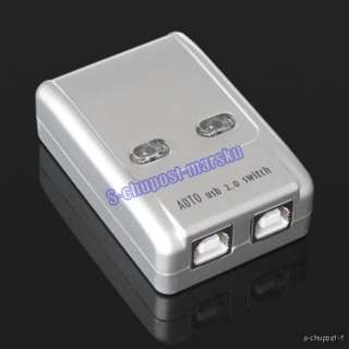Auto 2 Port USB Sharing Switch HUB Box Printer Scanner  