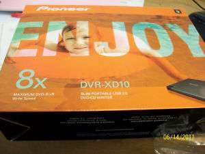 Pioneer DVR XD10 Slim Portable USB 2.0 DVD/CD Writer  