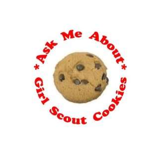  Ask Me About Girl Scout Cookies 1.25 Badge Pinback Button 