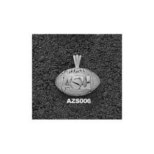  Arizona State ASU Football Pendant (Silver): Sports 