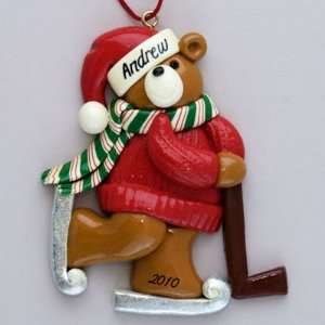  Personalized Ice Hockey Christmas Ornament