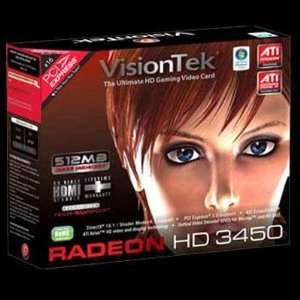  New Visiontek Radeon HD 3450 Graphics Card Ati 512MB DDR2 