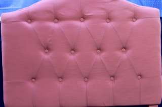 4D Concepts Girls Upholstered Pink Headboard Twin Button Tufted  