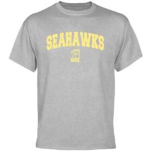  NCAA UNC Wilmington Seahawks Ash Mascot Arch T shirt 