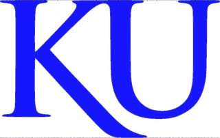 Kansas University Jayhawks Football vinyl logo KU decal  