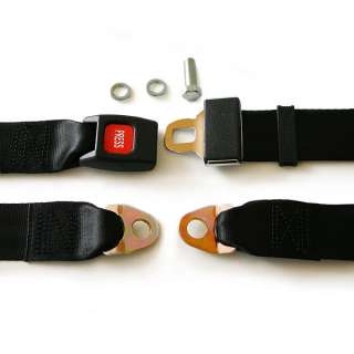 Universal 2 Point Manual Lap Seat Belt (Package of 4)  