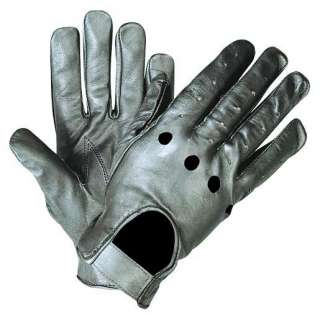   LEATHER FULL FINGER UNLINED MOTORCYCLE RIDING DRIVING GLOVES UNIK